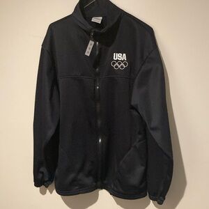 USA Olympic Committee running jacket women large black